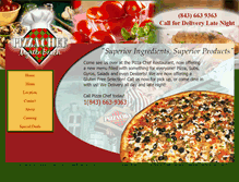Tablet Screenshot of pizzachefmyrtlebeach.com